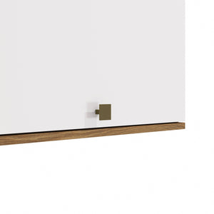 Alacena Aérea 60cm MDF Basculante Kappesberg Marrón/Blanco