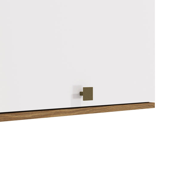Alacena Aérea 60cm MDF Basculante Kappesberg Marrón/Blanco