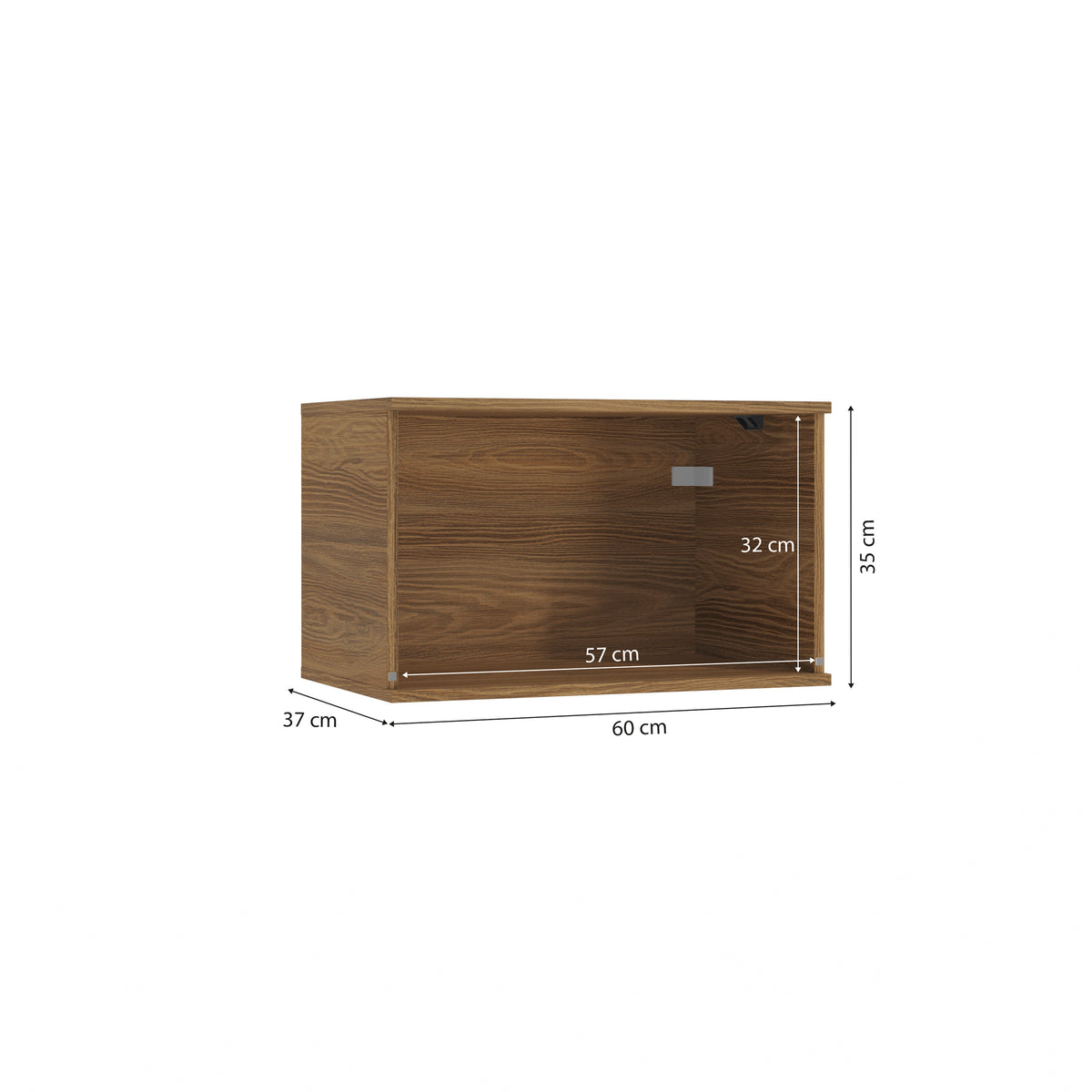Alacena Aérea 60cm MDF Basculante Kappesberg Marrón/Blanco