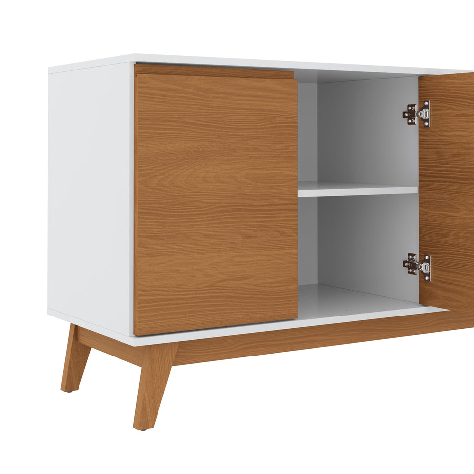 Aparador Bufetero Blanco/Canela 4 Puertas 156 cm Kappesberg