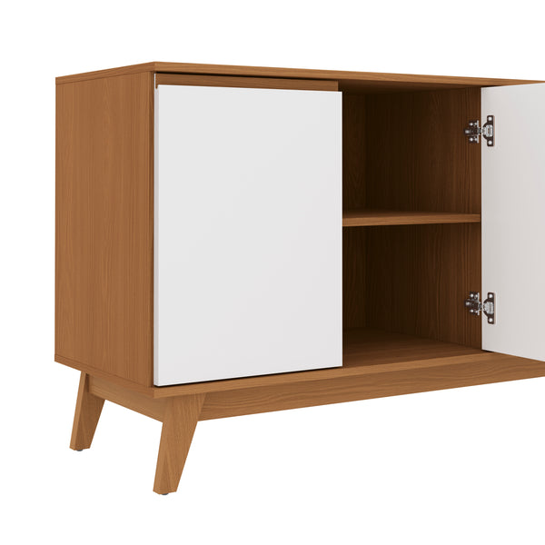 Aparador Bufetero Kappesberg 156cm 4 Puertas Canela/Blanco