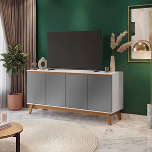 Bufetero Kappesberg Blanco/Gris 156 cm con 4 Puertas