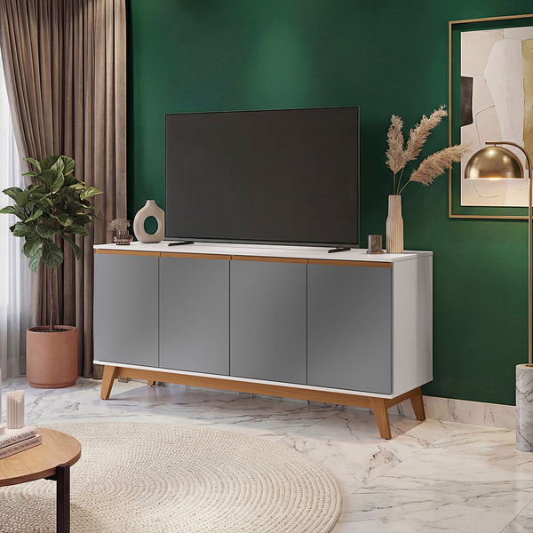 Bufetero Kappesberg Blanco/Gris 156 cm con 4 Puertas