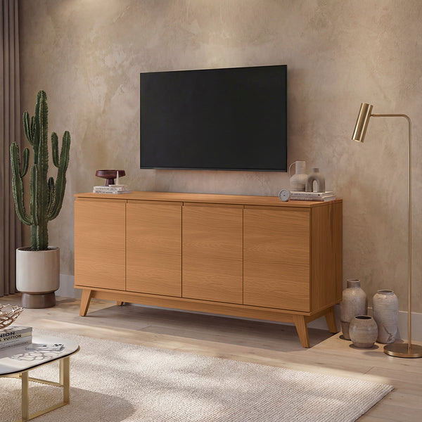 Aparador Bufetero Canela 4 Puertas 156 cm Kappesberg