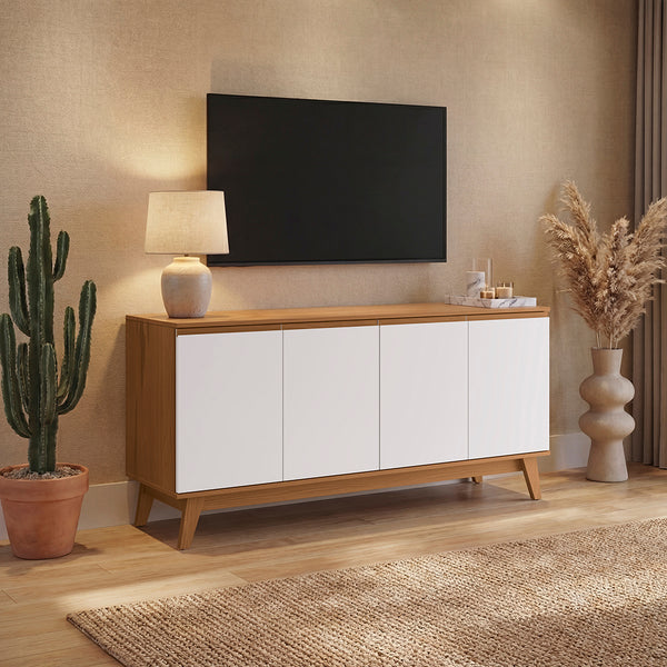 Bufetero Kappesberg Canela/Blanco 156 cm con 4 Puertas