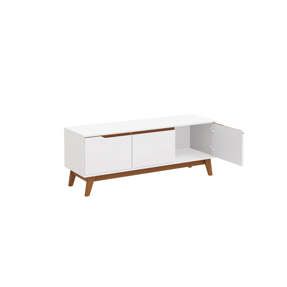 Mueble TV 55" 3 Puertas 136cm Blanco Kappesberg