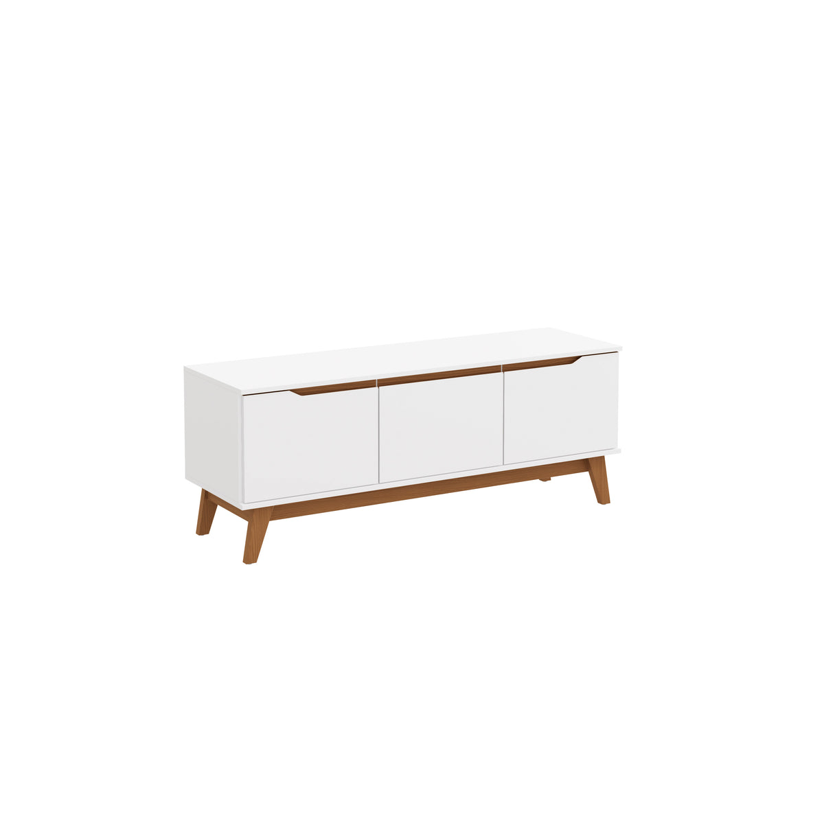 Mueble TV 55" Kappesberg 136cm con 3 Puertas Blanco