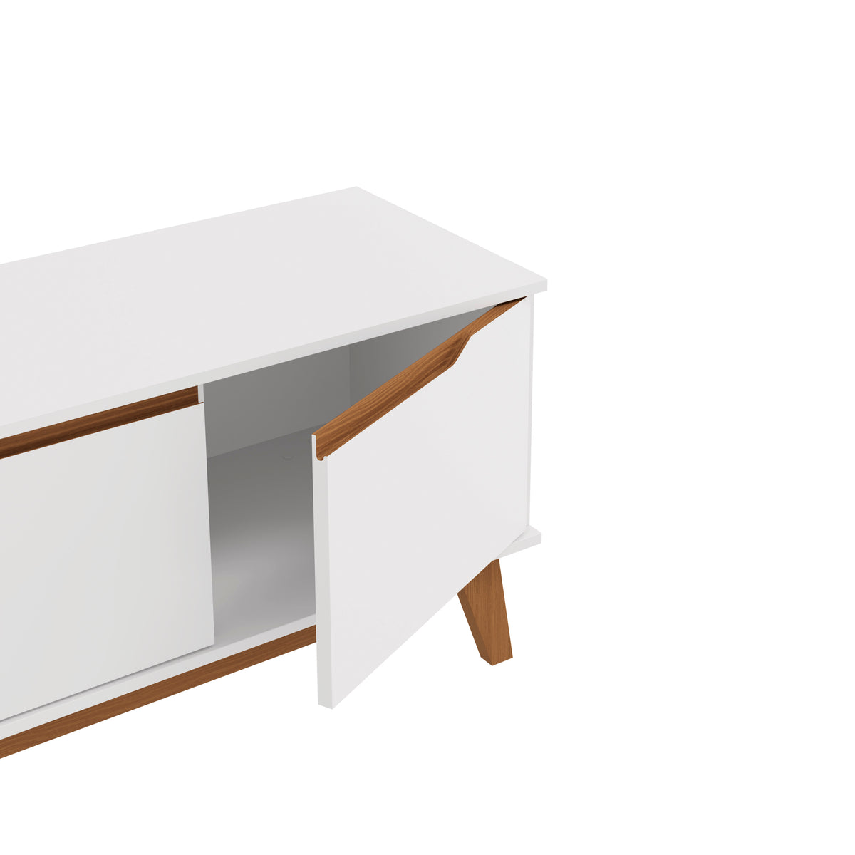 Mueble TV 55" Kappesberg 136cm con 3 Puertas Blanco
