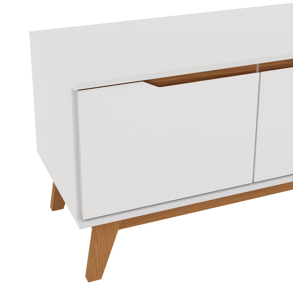 Mueble TV 55" 3 Puertas 136cm Blanco Kappesberg