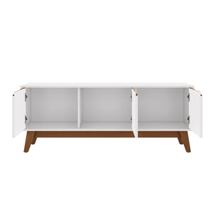 Rack TV 55" 136cm Blanco 3 Puertas Kappesberg