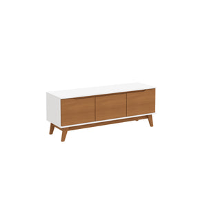 Mueble TV 55" Kappesberg 136cm con 3 Puertas Blanco/Canela