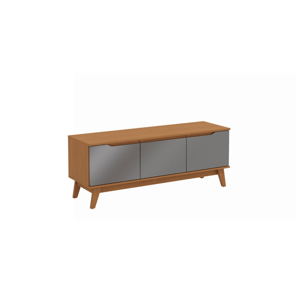 Mueble TV 55" 3 Puertas 136 cm Canela/Gris Kappesberg