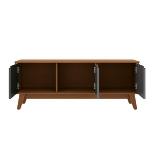Mueble TV 55" 3 Puertas 136 cm Canela/Gris Kappesberg