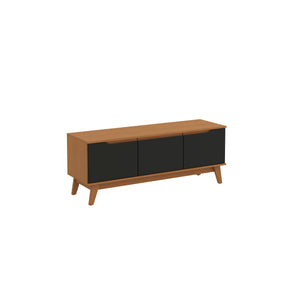Mueble TV 55" Kappesberg 136cm con 3 Puertas Canela/Negro
