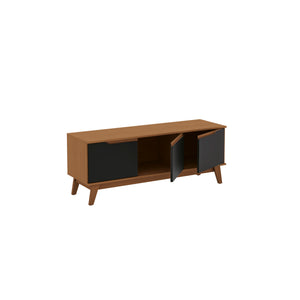 Mueble TV 55" Kappesberg 136cm con 3 Puertas Canela/Negro