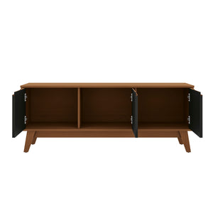 Mueble TV 55" Kappesberg 136cm con 3 Puertas Canela/Negro
