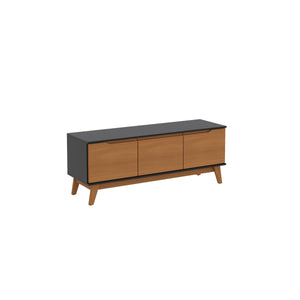 Mueble TV 55" Kappesberg 136cm con 3 Puertas Negro/Canela