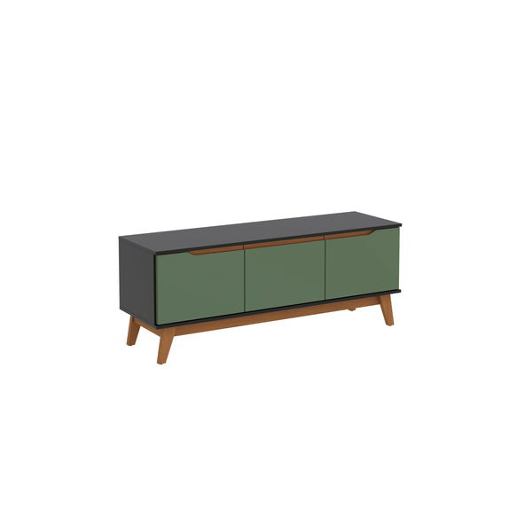 Mueble TV 55" Kappesberg 136cm con 3 Puertas Negro/Verde