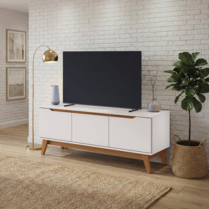 Rack TV Kappesberg 136cm Blanco 3 Puertas