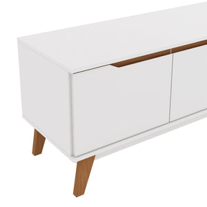 Mueble TV 85" Kappesberg 218cm con 3 Puertas Blanco
