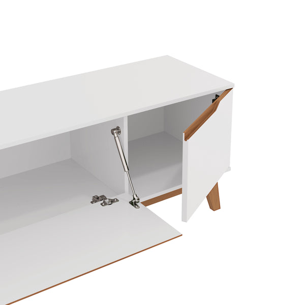 Mueble TV 85" Kappesberg 218cm con 3 Puertas Blanco