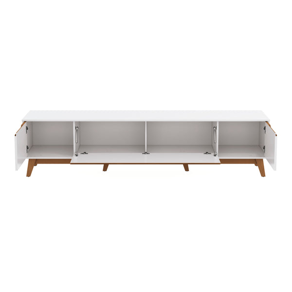 Mueble TV 85" 3 Puertas 218cm Blanco Kappesberg