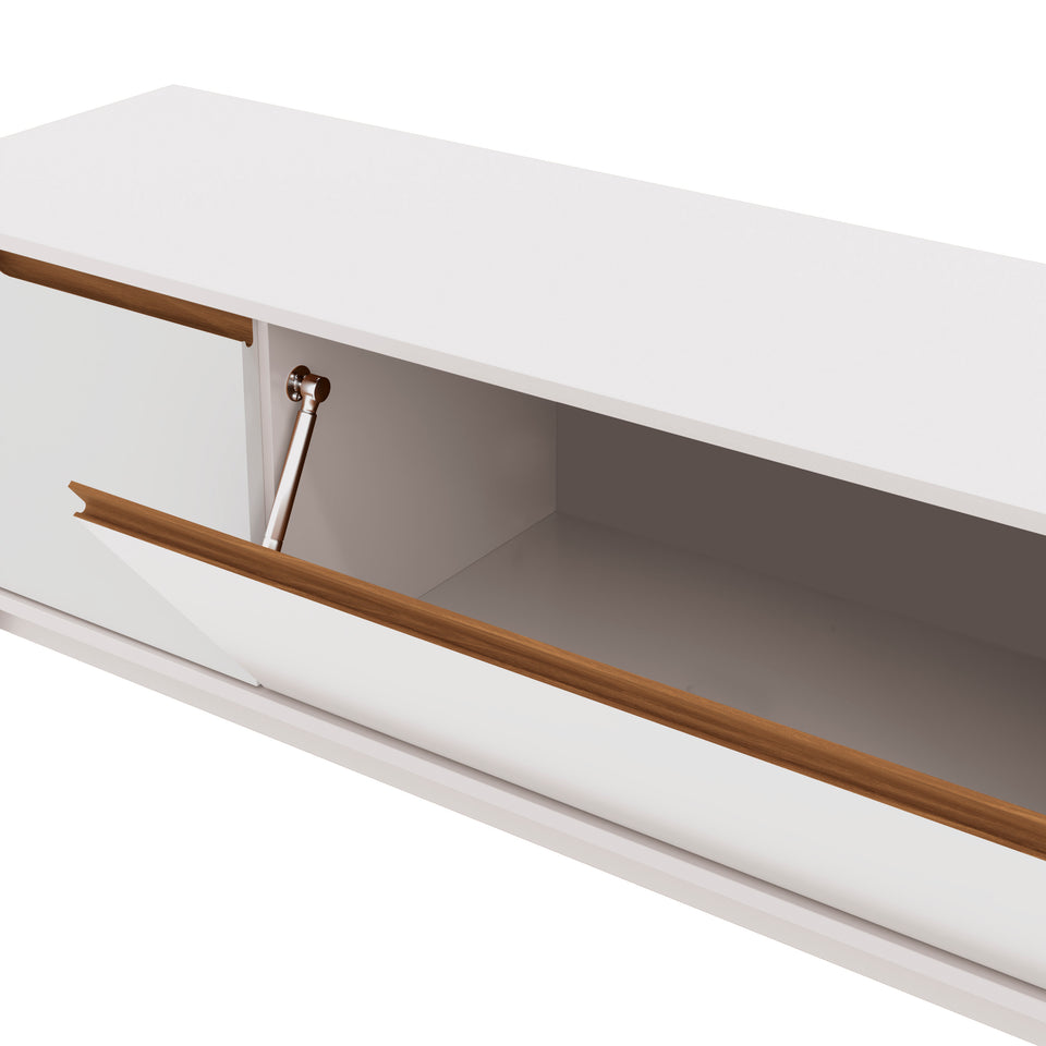 Mueble TV 85" Kappesberg 218cm con 3 Puertas Blanco