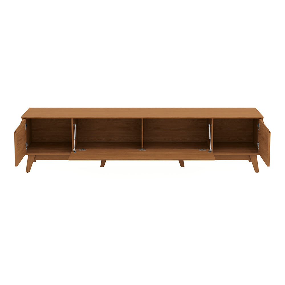 Mueble TV 85" Kappesberg 218cm con 3 Puertas Canela