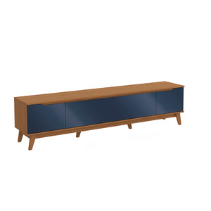 Rack TV Kappesberg 218cm Canela/Azul 3 Puertas
