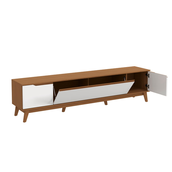 Rack TV 85" 218cm Canela/Blanco 3 Puertas Kappesberg