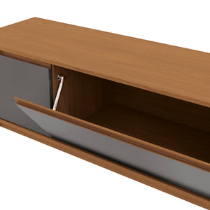 Mueble TV 85" 3 Puertas 218cm Canela/Gris Kappesberg