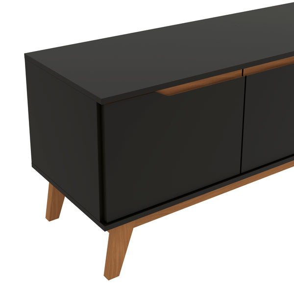 Mueble TV 85" Kappesberg 218cm con 3 Puertas Negro