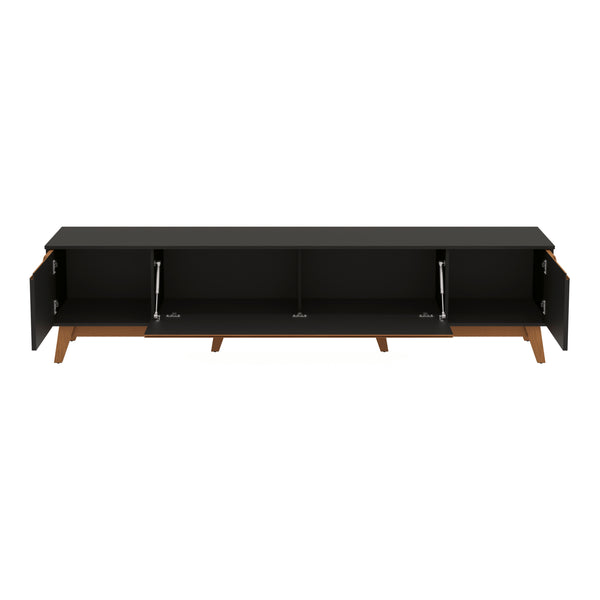 Mueble TV 85" Kappesberg 218cm con 3 Puertas Negro