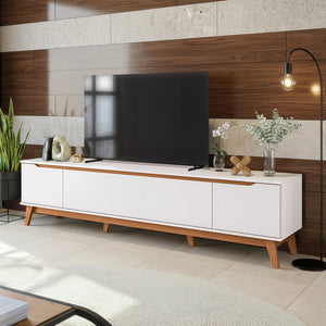 Rack TV 85" 218cm Blanco 3 Puertas Kappesberg