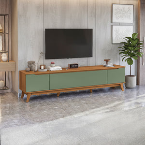 Rack TV Kappesberg 218cm Canela/Verde 3 Puertas