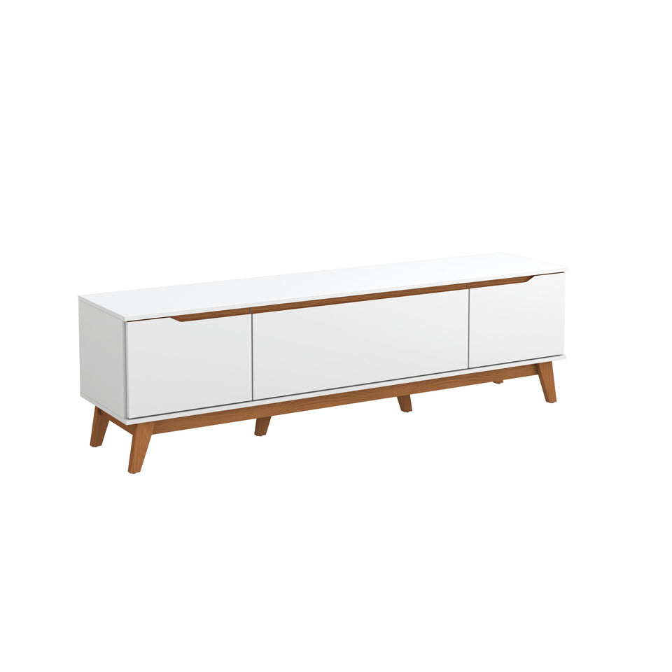 Mueble TV 75" Kappesberg 180cm con 3 Puertas Blanco
