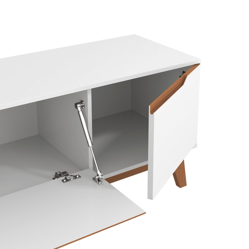 Mueble TV 75" Kappesberg 180cm con 3 Puertas Blanco