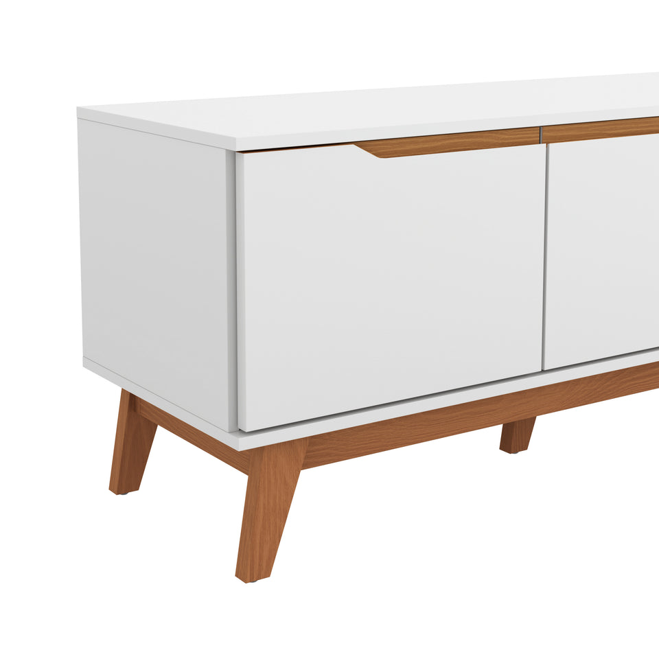 Mueble TV 75" Kappesberg 180cm con 3 Puertas Blanco
