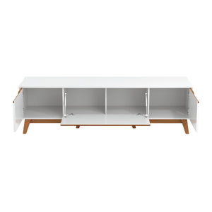 Mueble TV 75" Kappesberg 180cm con 3 Puertas Blanco