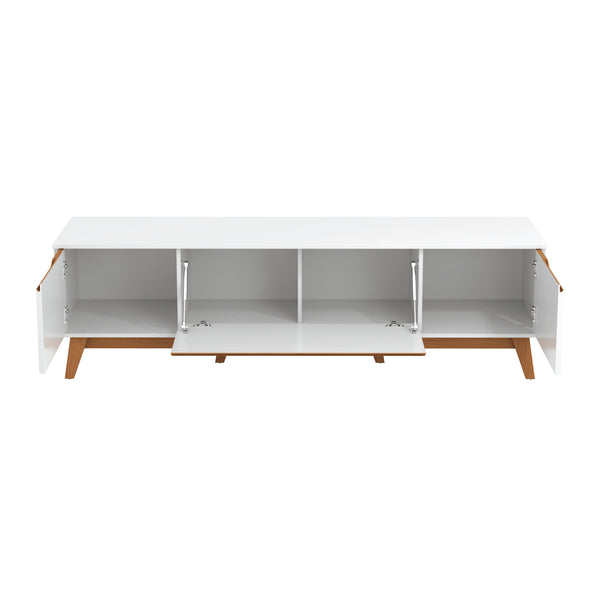 Mueble TV 75" Kappesberg 180cm con 3 Puertas Blanco