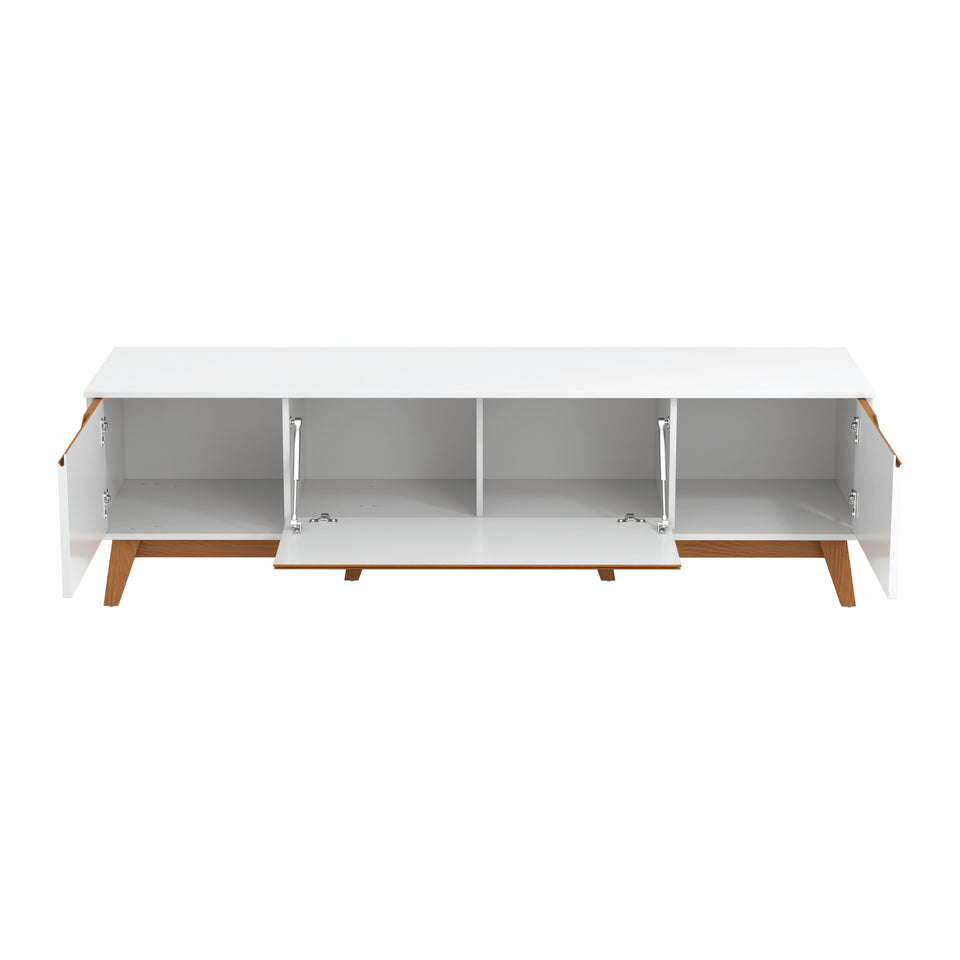 Mueble TV 75" Kappesberg 180cm con 3 Puertas Blanco
