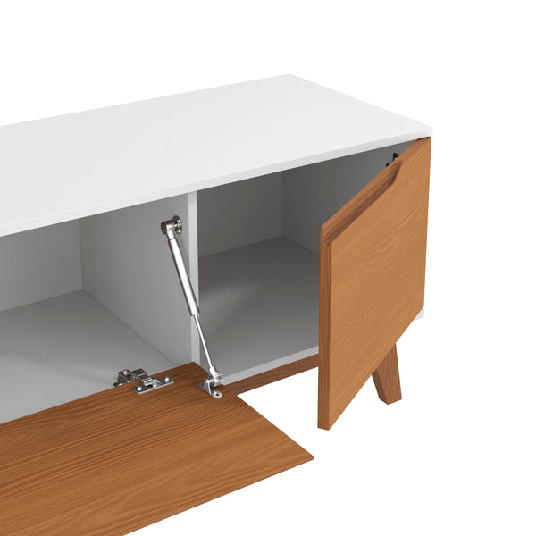 Mueble TV 75" Kappesberg 180cm con 3 Puertas Blanco/Canela