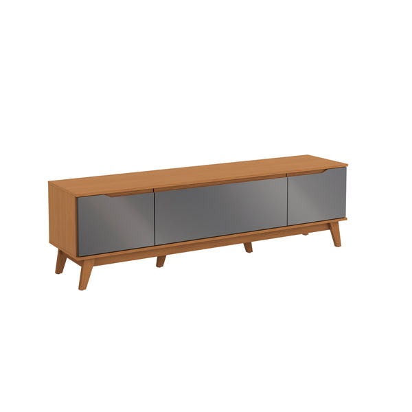 Mueble TV 75" Kappesberg 180cm con 3 Puertas Canela/Gris
