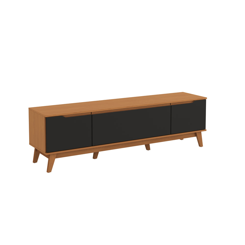 Mueble TV 75" Kappesberg 180cm con 3 Puertas Canela/Negro