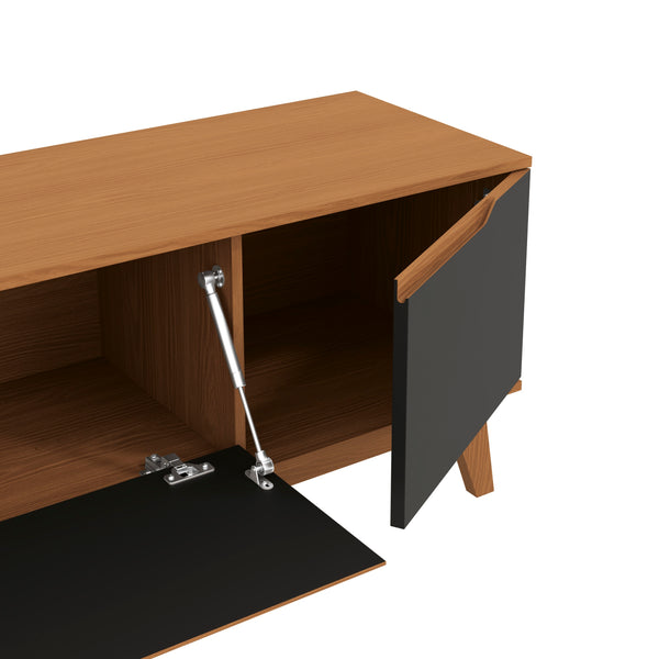 Mueble TV 75" Kappesberg 180cm con 3 Puertas Canela/Negro