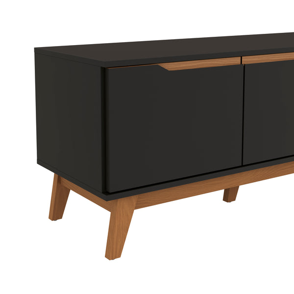Mueble TV 75" Kappesberg 180cm con 3 Puertas Negro