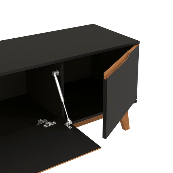 Mueble TV 75" Kappesberg 180cm con 3 Puertas Negro