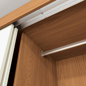Closet Ropero Kappesberg 2 Puertas 121x200 Canela/Blanco