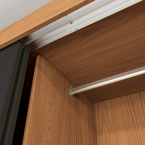 Closet Ropero Kappesberg 2 Puertas 121x200 Canela/Negro