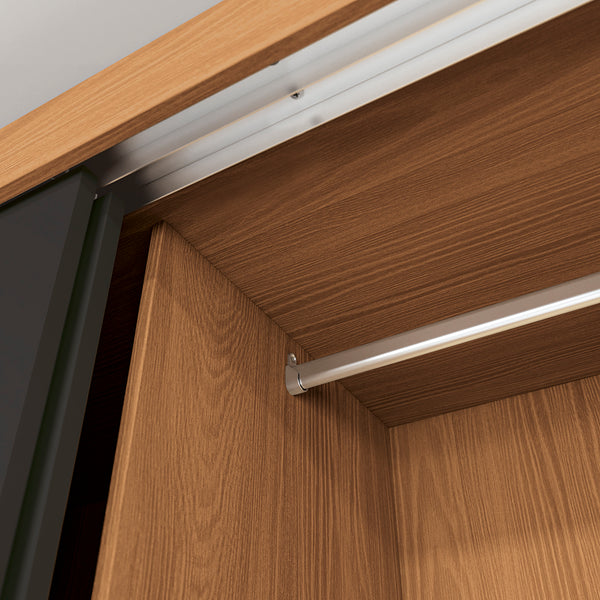 Closet Ropero Kappesberg 2 Puertas 121x200 Canela/Negro